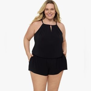 Aqua Green Swimsuit Romper
